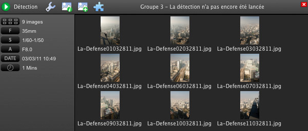 Groupe d'images d'Autopano