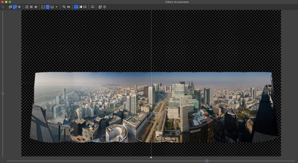 Panorama redressé dans PTGUI 11