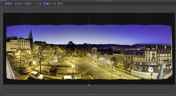 Panorama redressé dans PTGui