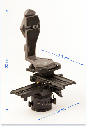 Dimension de la tête Manfrotto 303