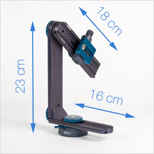 Dimension de la tête Novoflex VR-System Slim