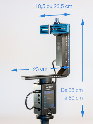 Dimension de la tête VR Drive Roundshot