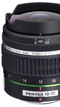 Objectif Pentax 10-17 mm fish-eye