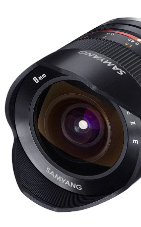 Objectif fisheye 8 mm Samyang