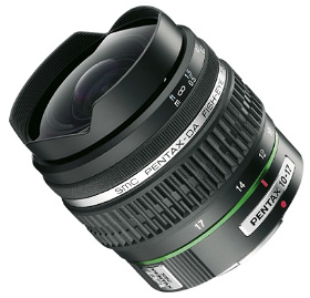 Objectif fisheye Pentax 10-17 mm