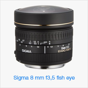 Sigma 8 mm fish eye